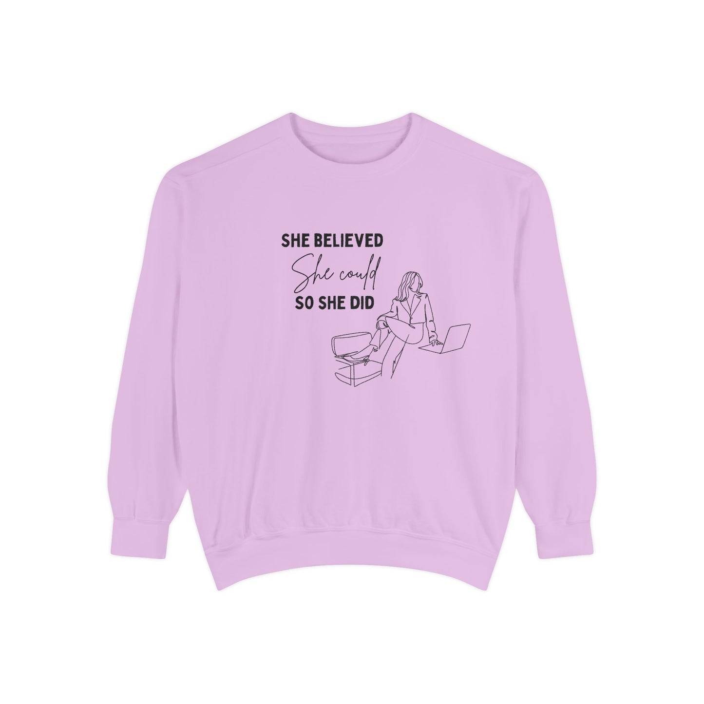 Unisex Garment-Dyed Sweatshirt design for women | inspirational women clothing | pulsepoint store