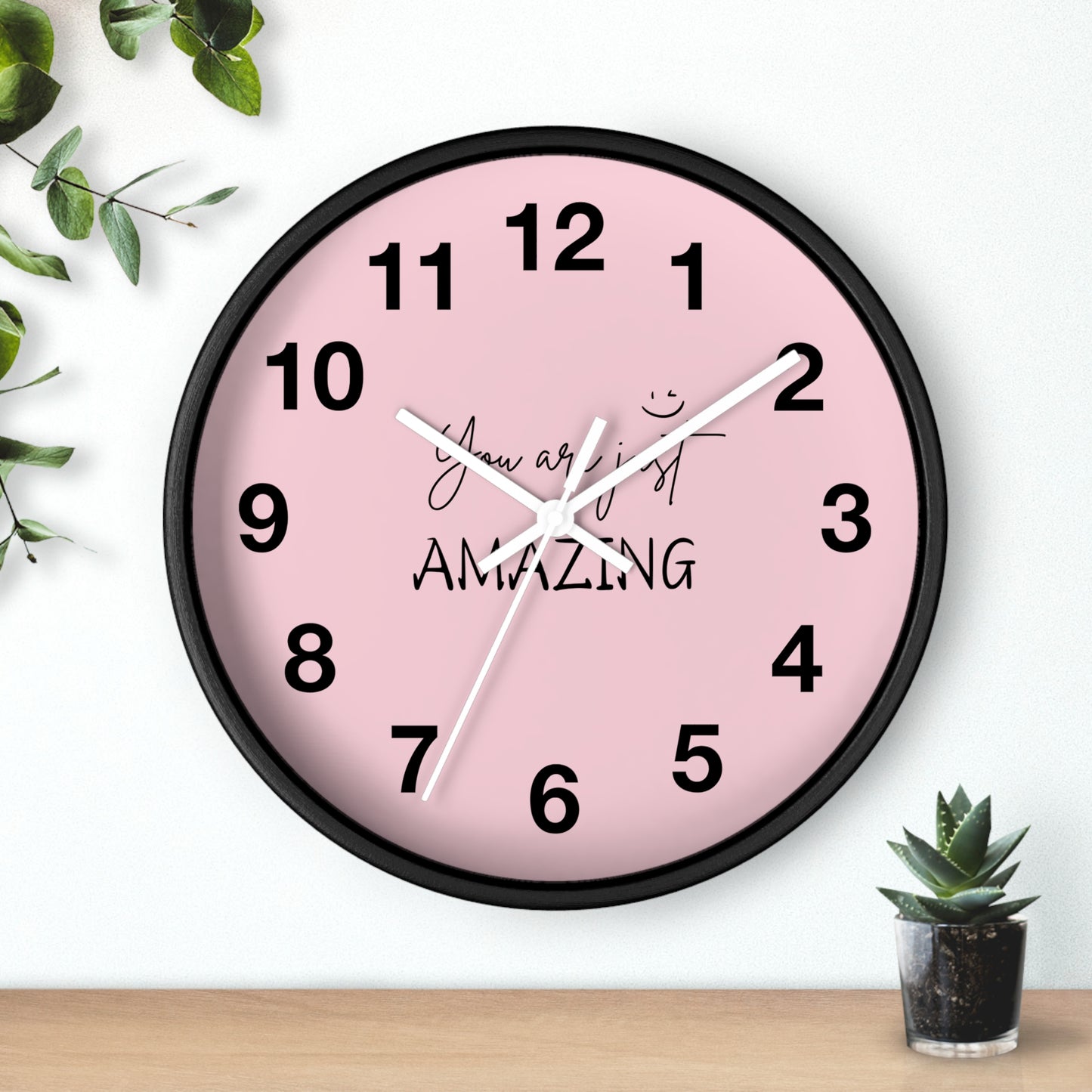 Wall Clock | wall clock for your room | wall clock with motivational background by pulse point store