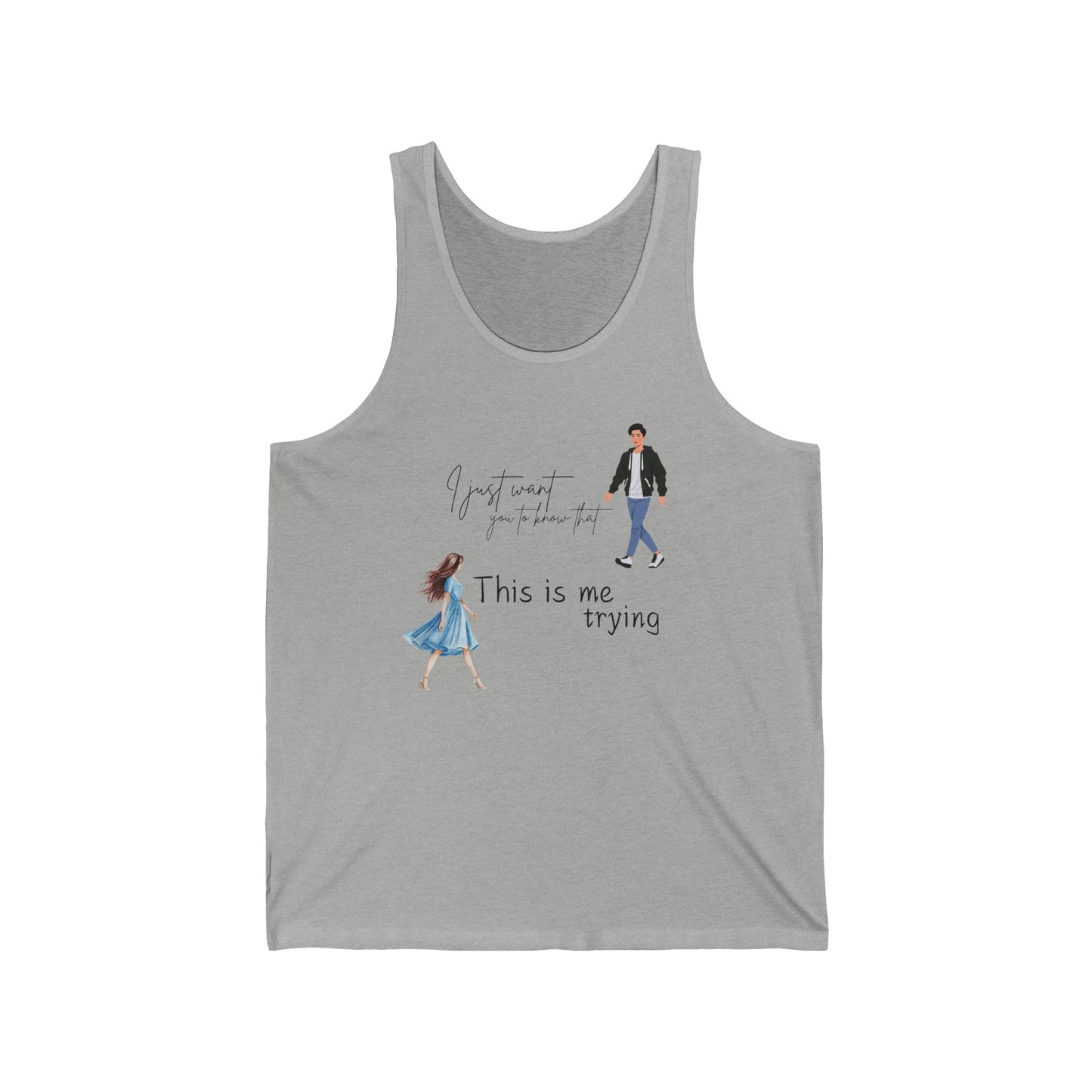 Unisex Jersey Tank | jersey tank top with quote