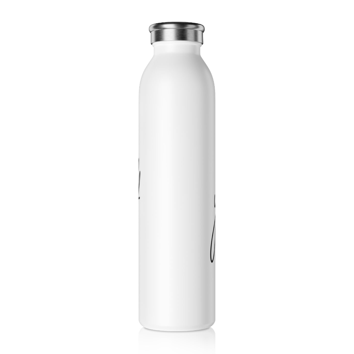 Slim Water Bottle | water bottle with motivational quote | pulse point store glassware