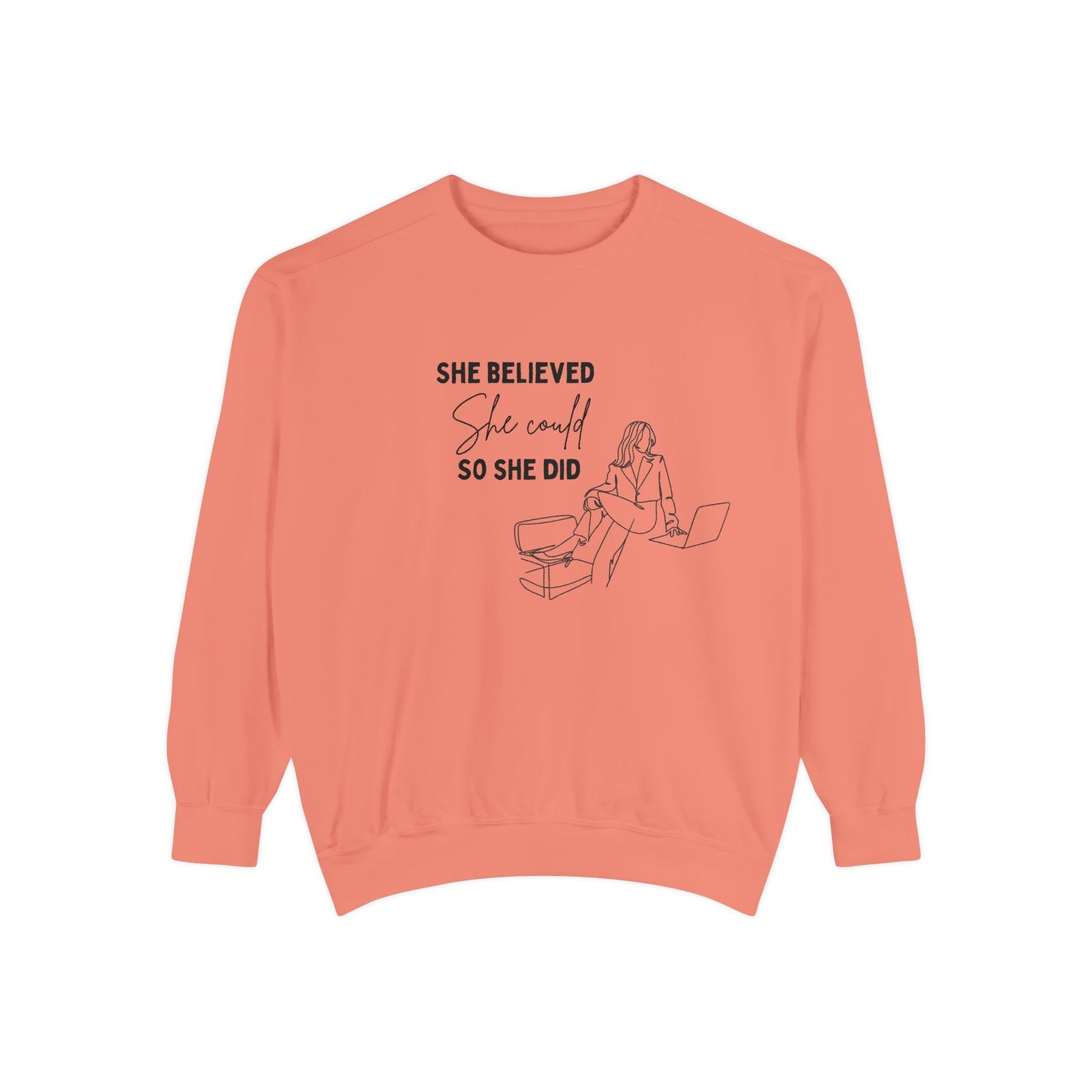 Unisex Garment-Dyed Sweatshirt design for women | inspirational women clothing | pulsepoint store