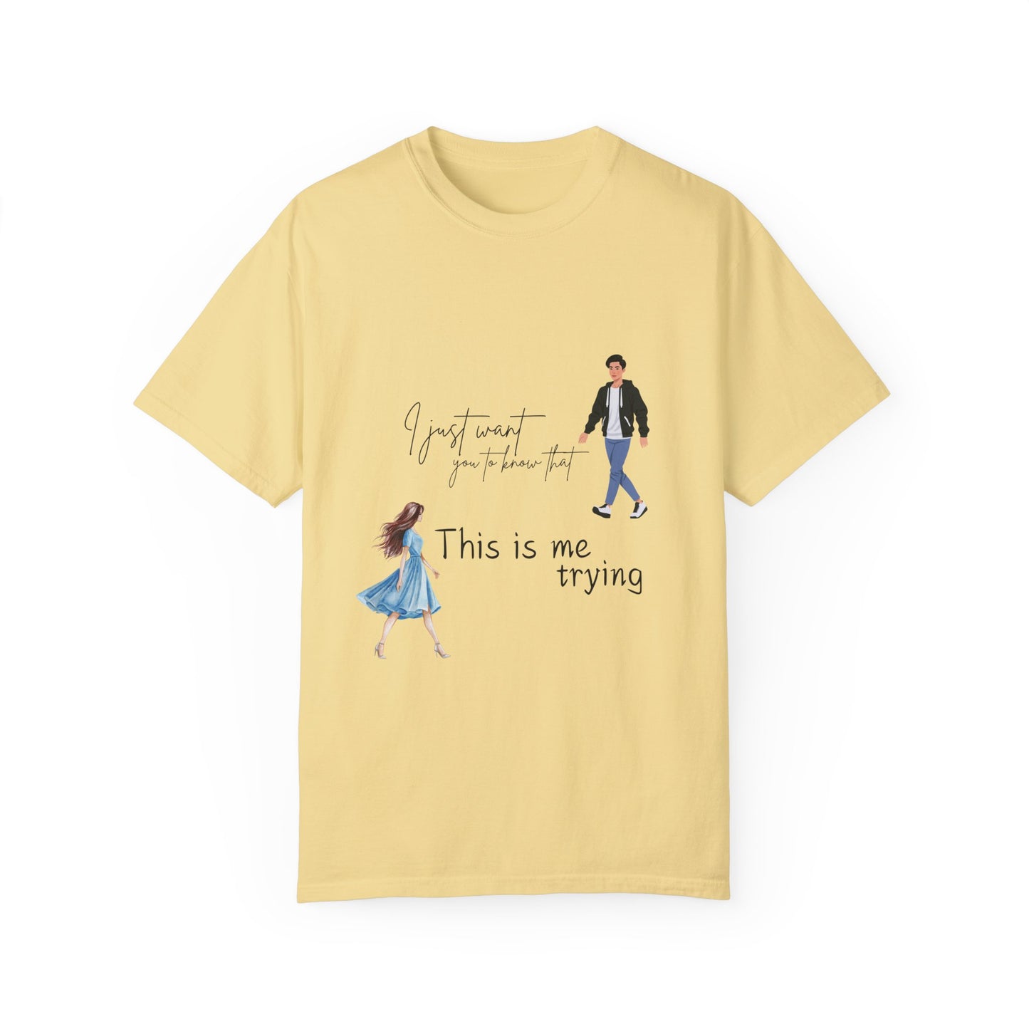 Unisex Garment-Dyed T-shirt with quote | t shirts design for music lovers