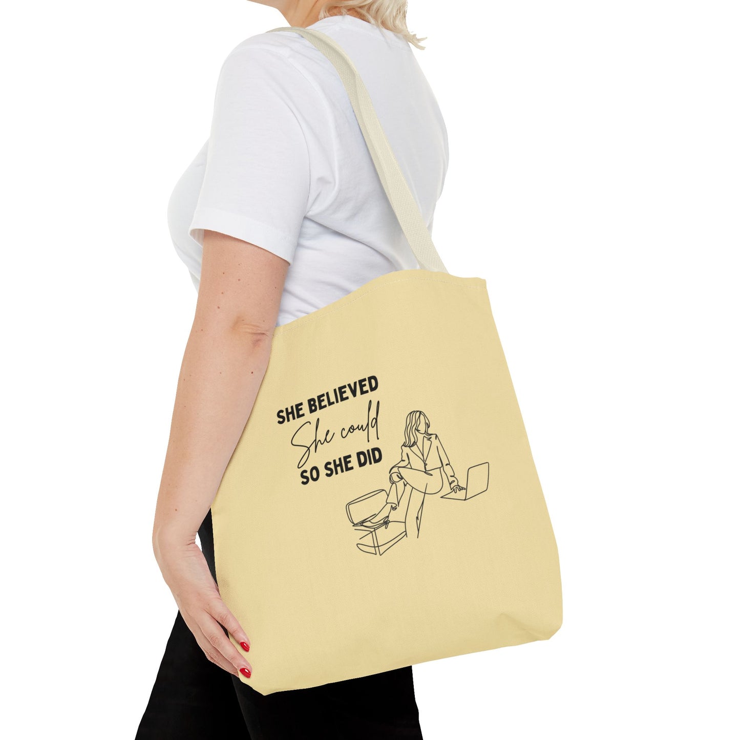 Tote Bags (AOP) design for successful women | women career goals | pulsepoint store