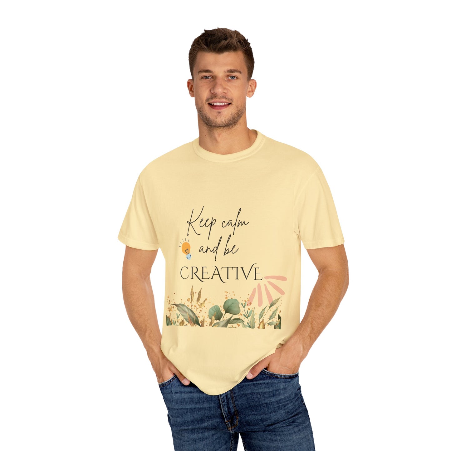 Unisex Garment-Dyed T-shirt with motivational quote | t shirt designs for you | pulse point store