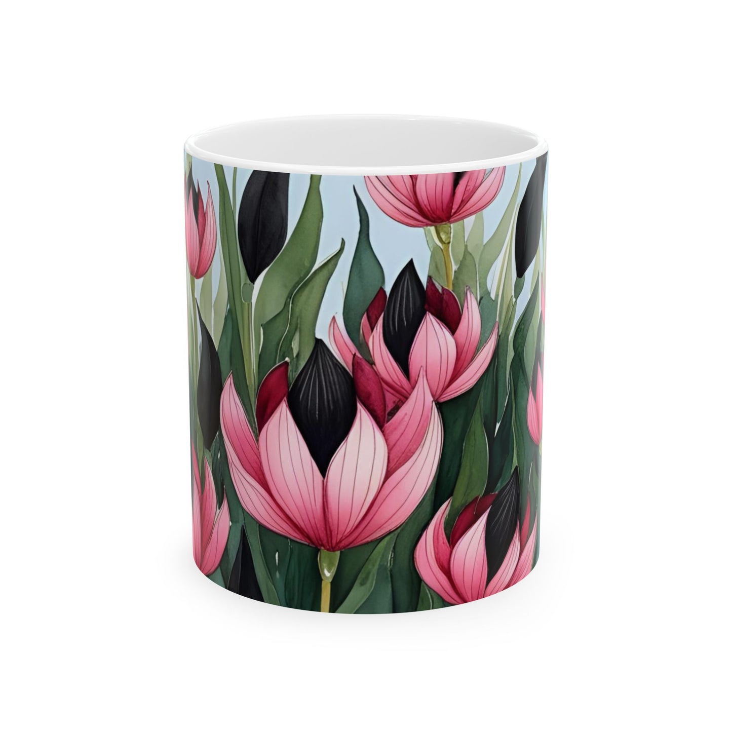 Botanical Floral Ceramic Mug - 11oz & 15oz - Perfect for Tea Lovers & Gift Giving