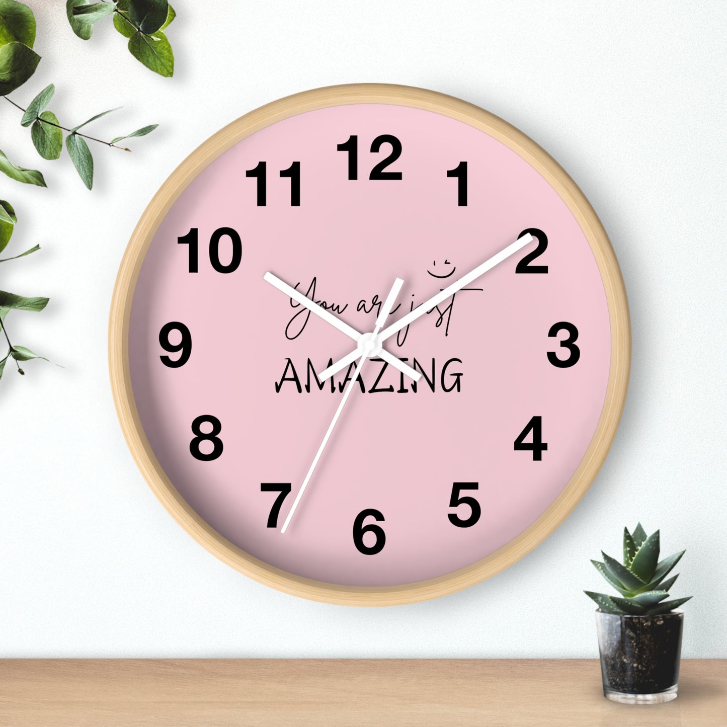 Wall Clock | wall clock for your room | wall clock with motivational background by pulse point store