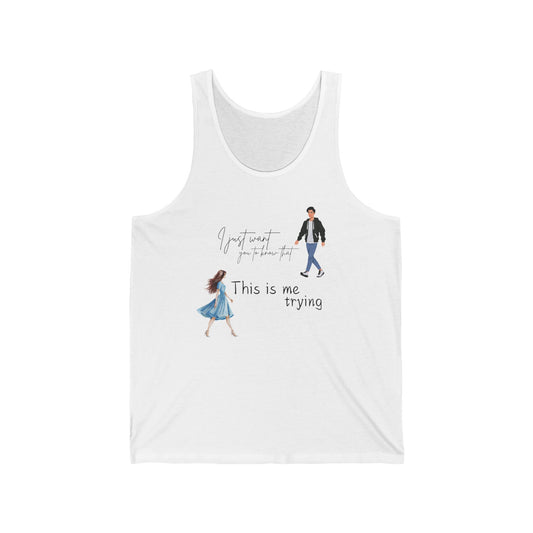 Unisex Jersey Tank | jersey tank top with quote