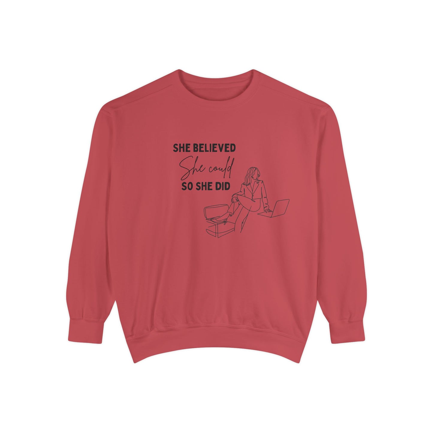 Unisex Garment-Dyed Sweatshirt design for women | inspirational women clothing | pulsepoint store