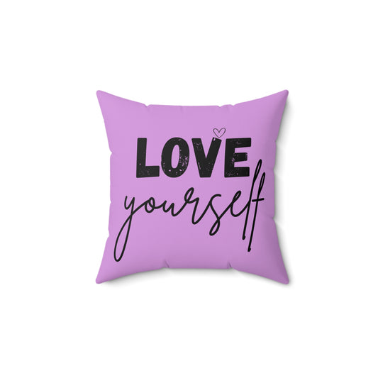 Spun Polyester Square Pillow | pillow with motivational quote for you by pulse point store