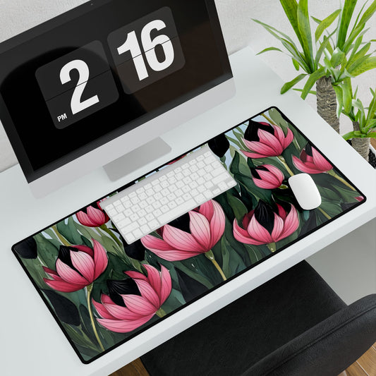 Desk Mats with colourful flowers suitable for your desk perfectly! | pulse point store