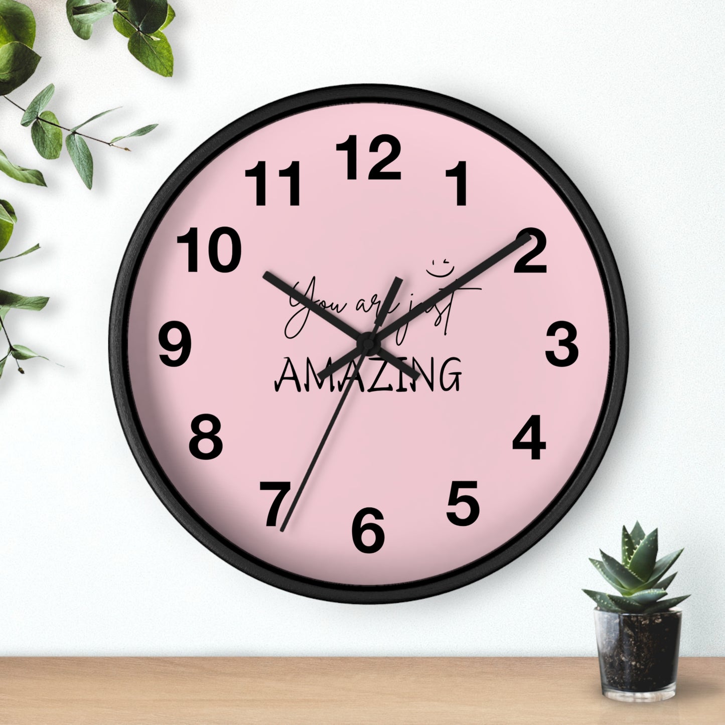 Wall Clock | wall clock for your room | wall clock with motivational background by pulse point store