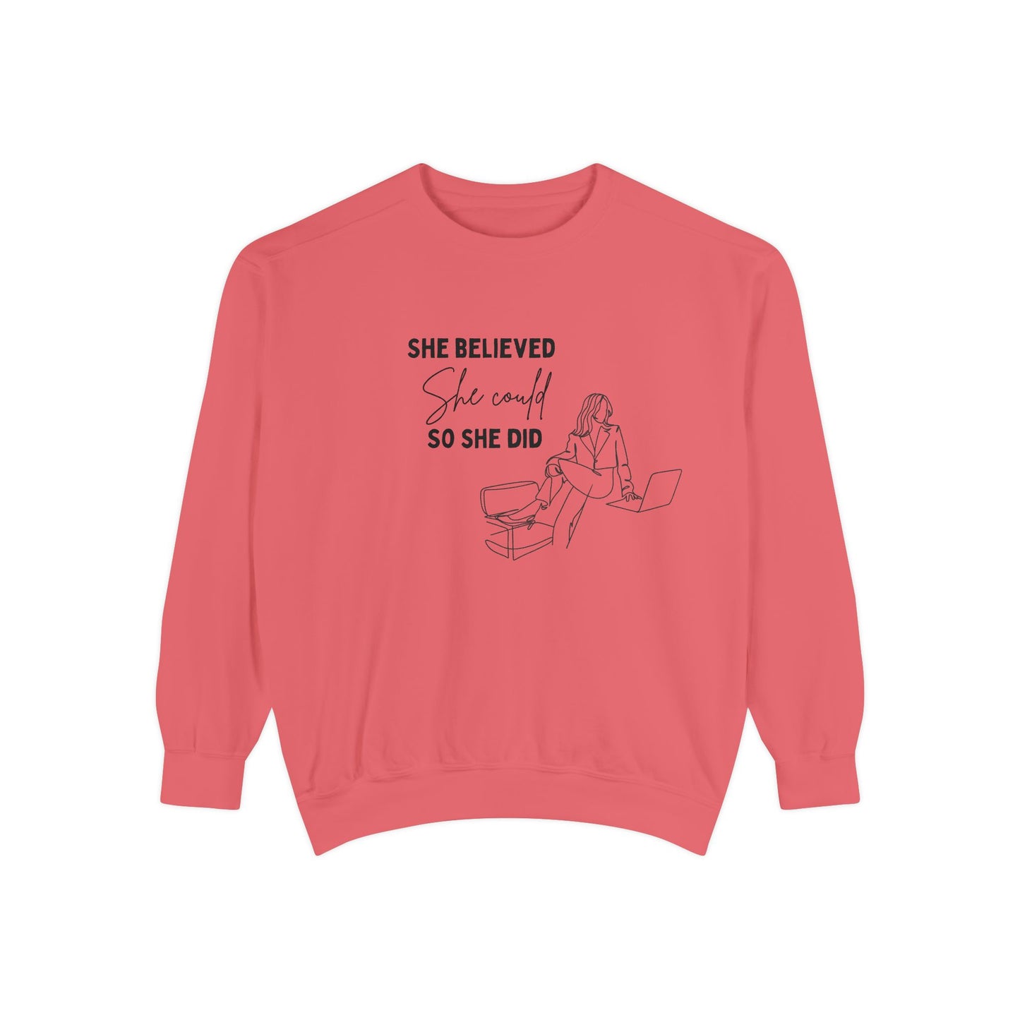 Unisex Garment-Dyed Sweatshirt design for women | inspirational women clothing | pulsepoint store