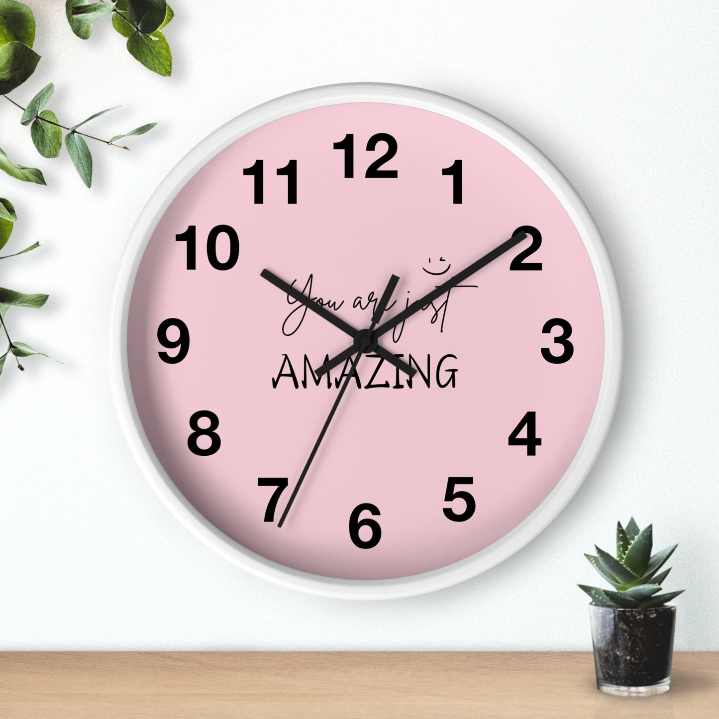 Wall Clock | wall clock for your room | wall clock with motivational background by pulse point store