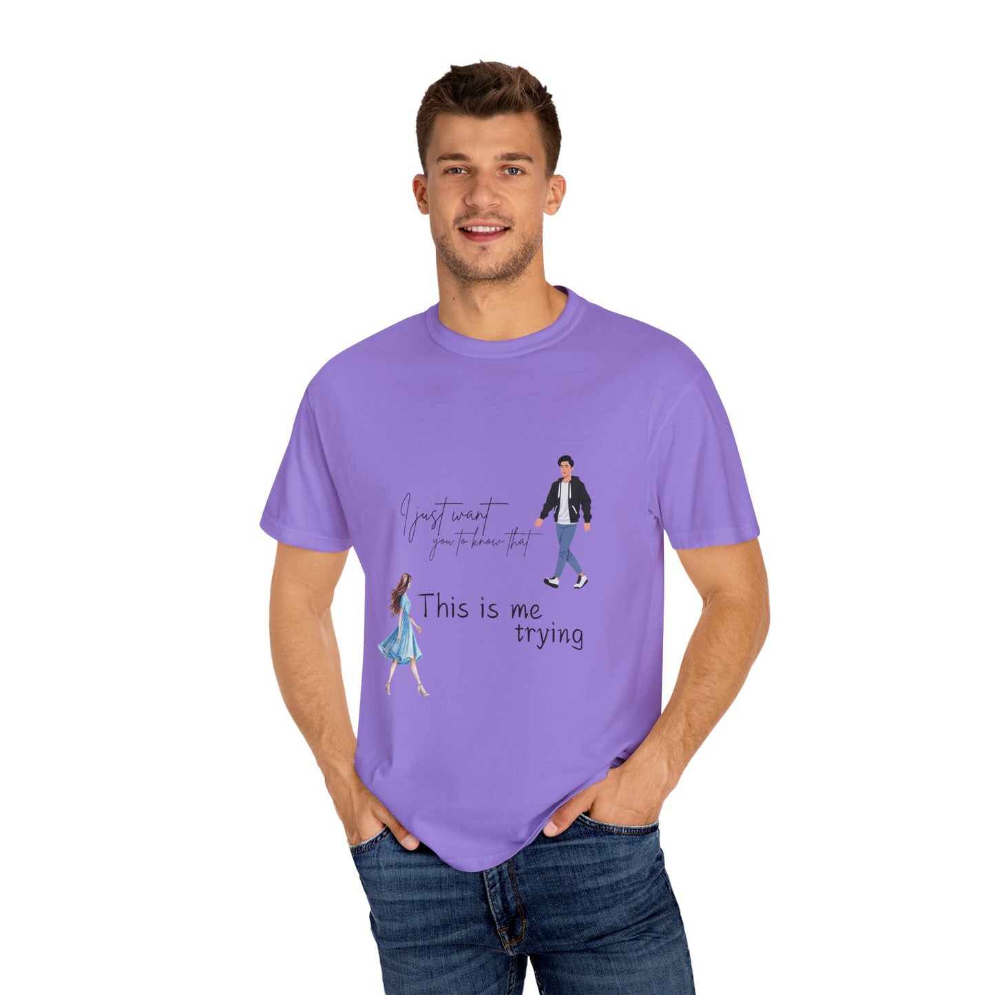 Unisex Garment-Dyed T-shirt with quote | t shirts design for music lovers