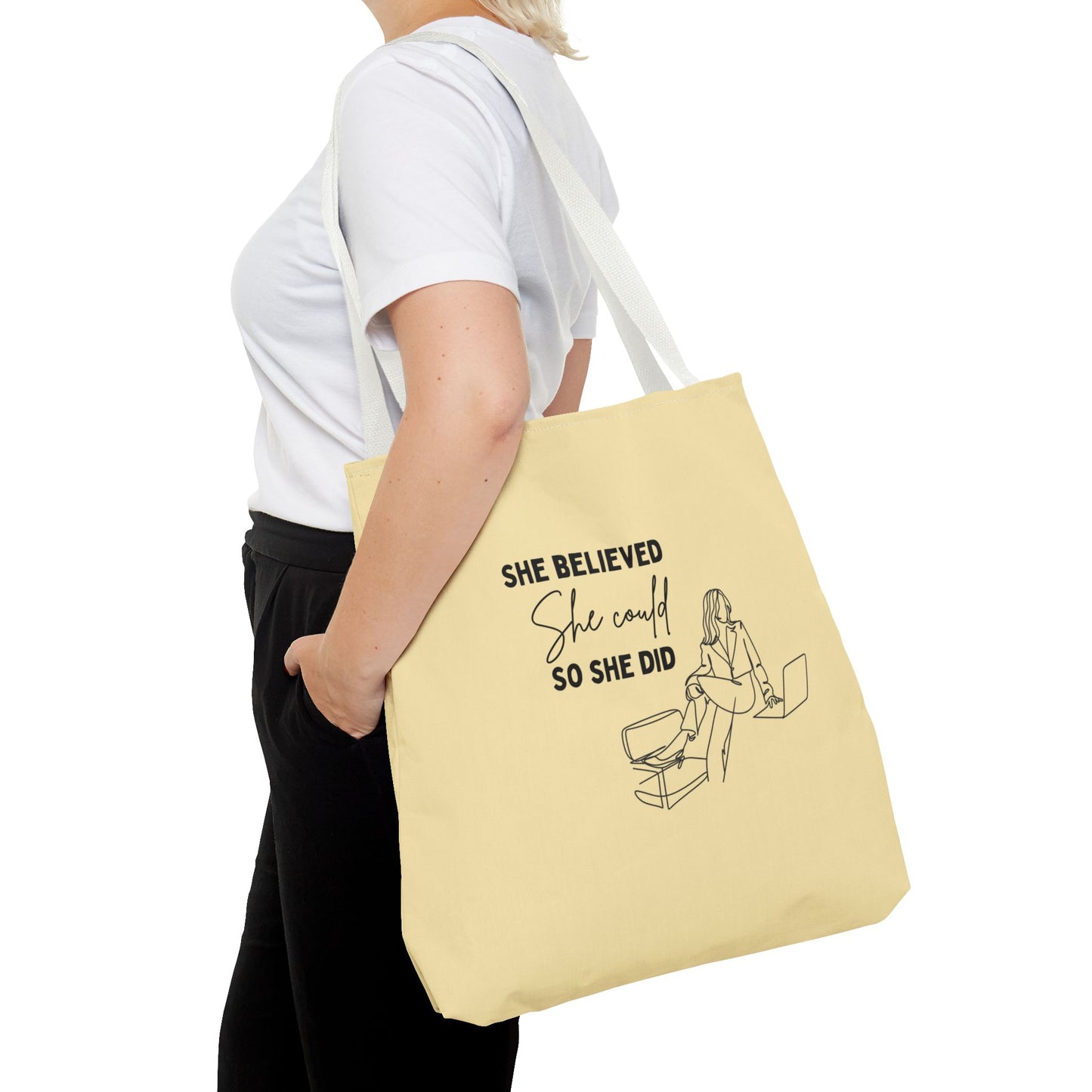 Tote Bags (AOP) design for successful women | women career goals | pulsepoint store