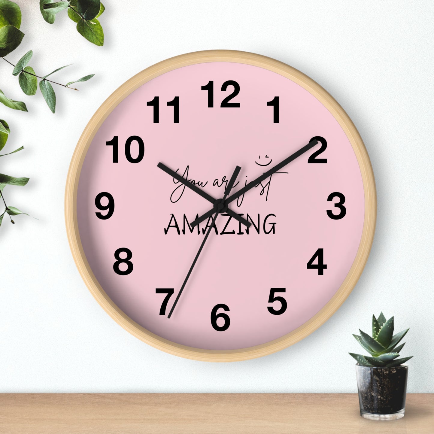 Wall Clock | wall clock for your room | wall clock with motivational background by pulse point store