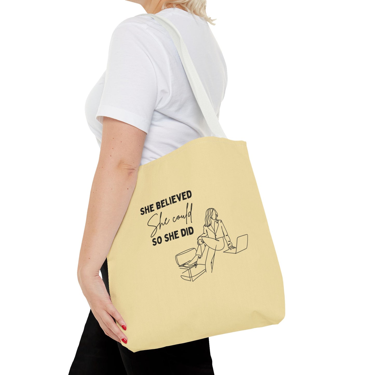 Tote Bags (AOP) design for successful women | women career goals | pulsepoint store