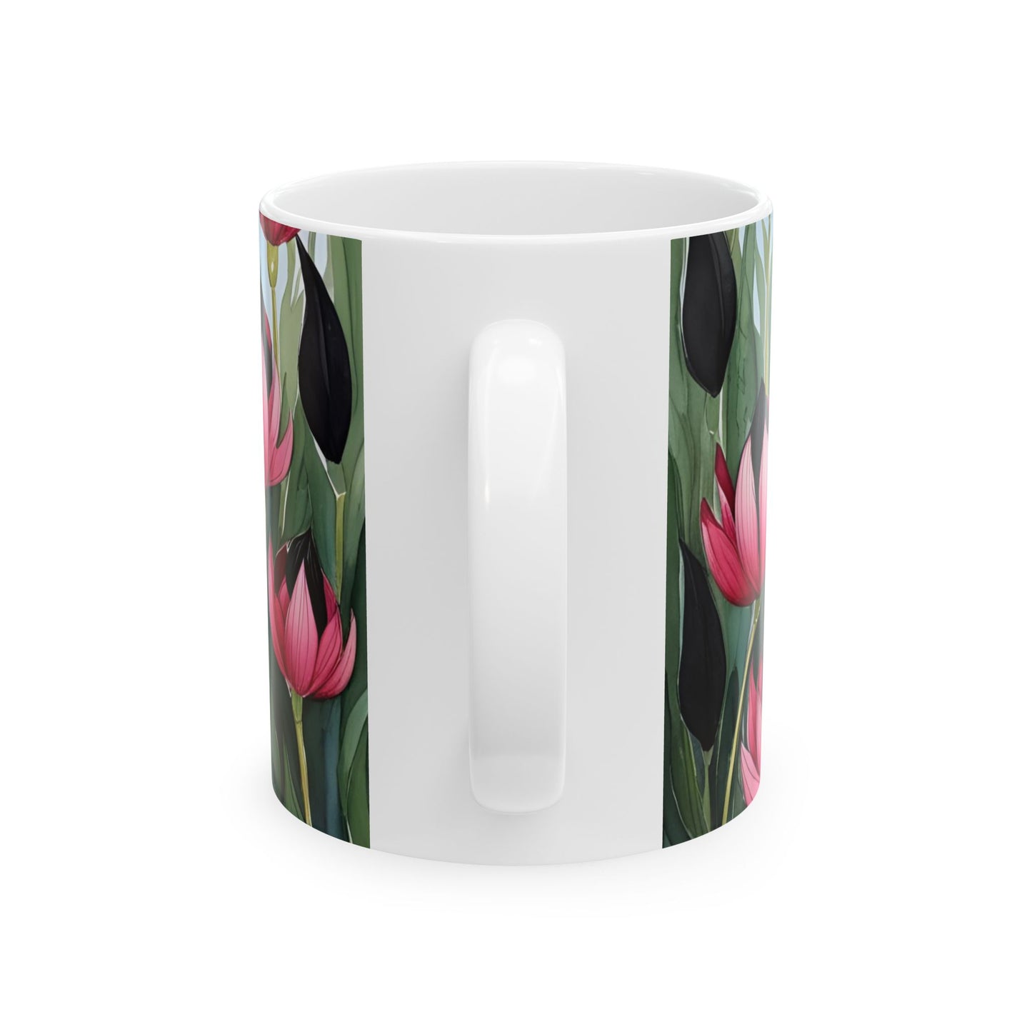 Botanical Floral Ceramic Mug - 11oz & 15oz - Perfect for Tea Lovers & Gift Giving