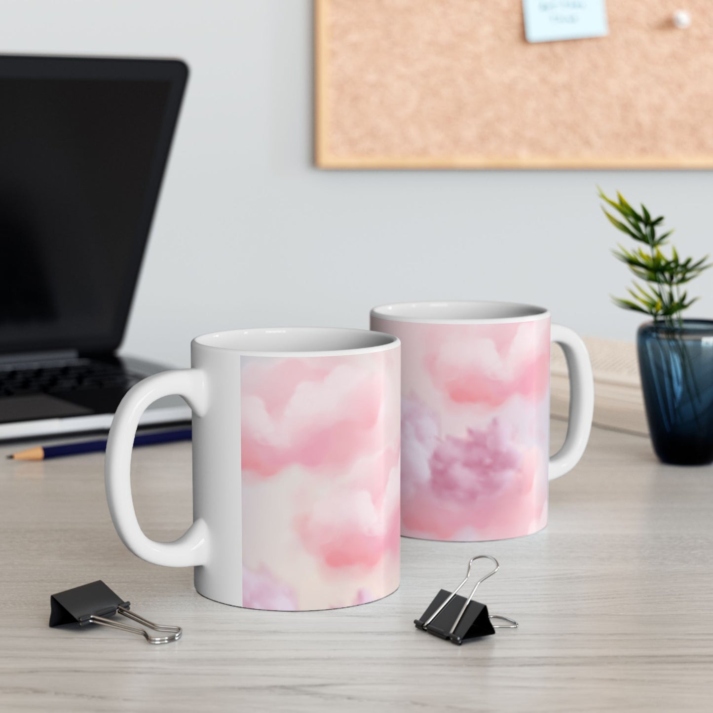 Dreamy Clouds Ceramic Mug - 11oz & 15oz, Perfect for Coffee Lovers & Gifts