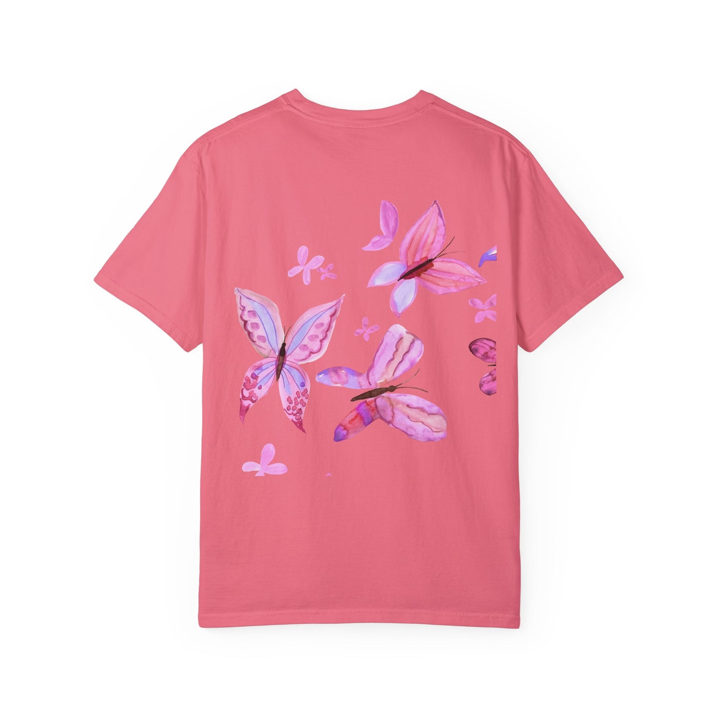 Unisex Garment-Dyed T-shirt with butterflies on the back |  best advice for you !