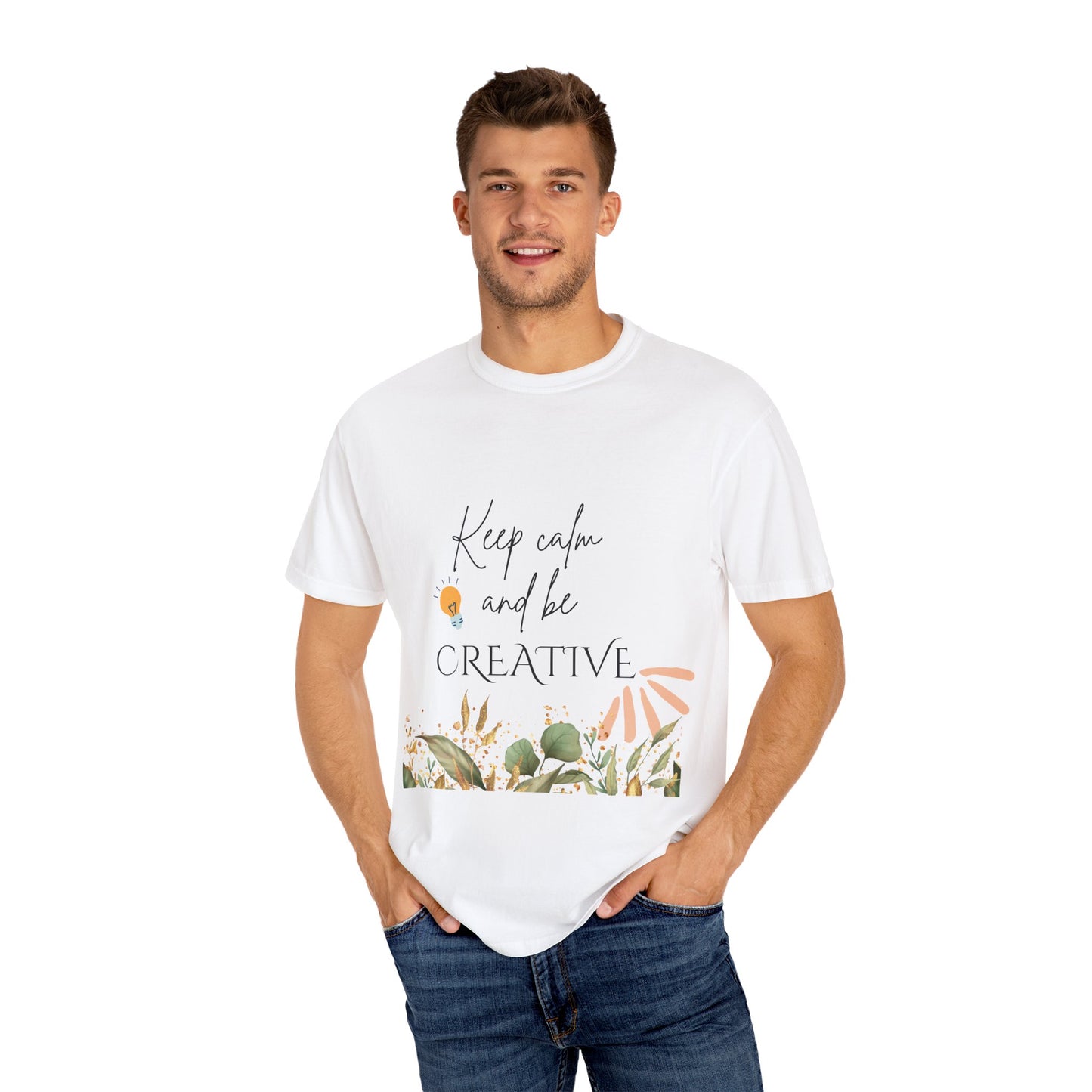 Unisex Garment-Dyed T-shirt with motivational quote | t shirt designs for you | pulse point store