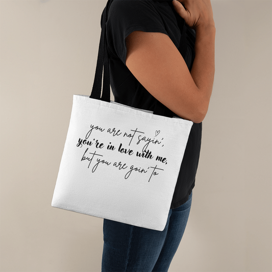 classic tote bag with love quote | lovers bag | bag with quote