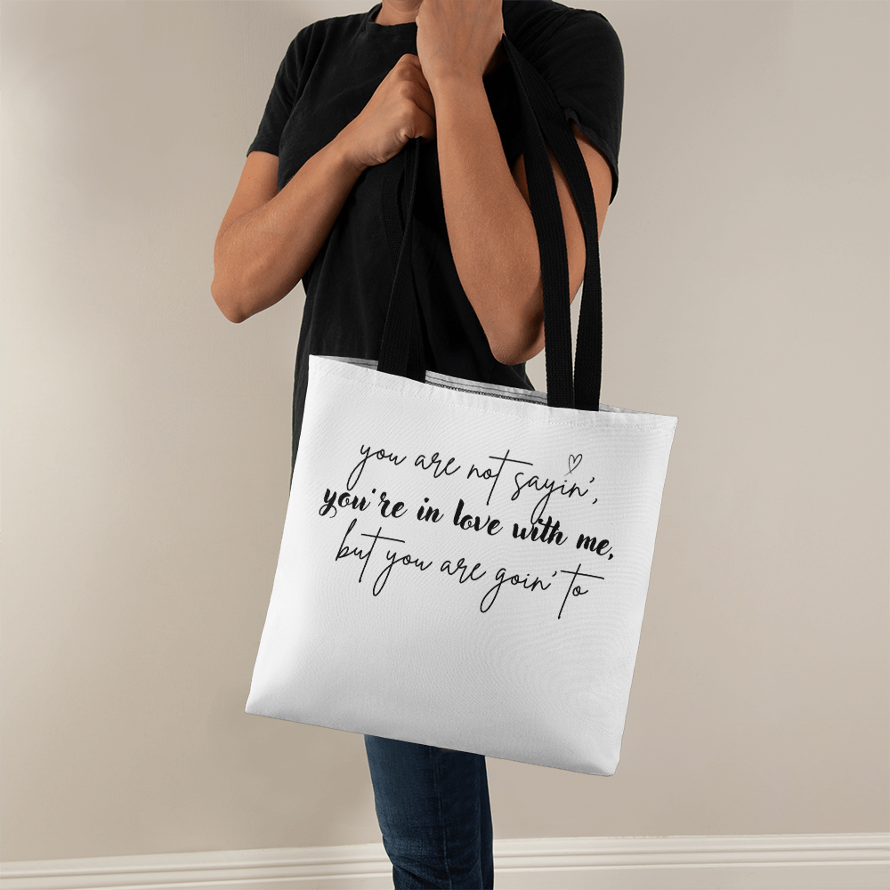 classic tote bag with love quote | lovers bag | bag with quote